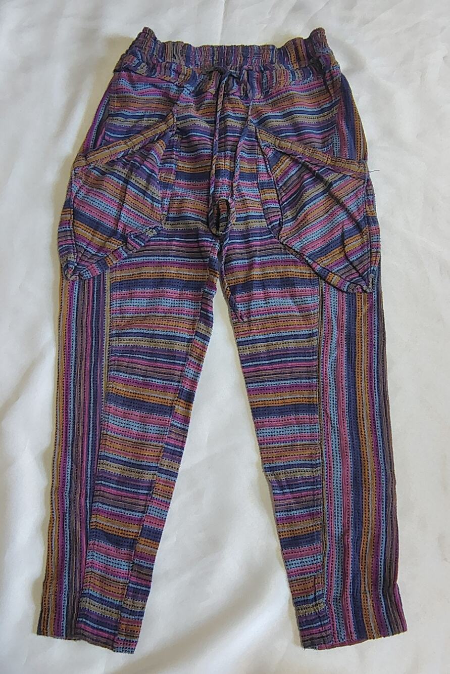 Free People Sweet Escape High Rise XS Harem Pant Striped Boho